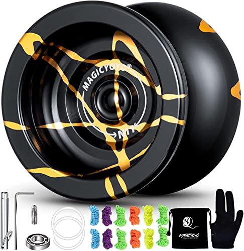 MagicYoYo Новый дизайн N11 Сплав Алюминий Профессиональный Йо-йо Неотзывчивый Йо-йо шар (Черный с золотым) от MAGICYOYO