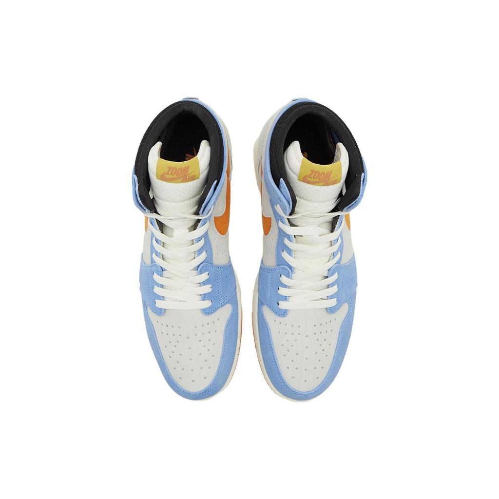 Air Jordan 1 High Zoom Comfort 2 Royal Pulse Alpha Orange Мужские кроссовки Синий Парус Светло-Серебристый DV1307-184