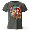 New Toy Story 5 Series Pure Cotton Short Sleeved Menswomens Daily Casual Soft Highquality Tshirt Plus Size Loose Top