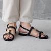 HIMIKO/Himiko/Gold Parts Flat Sandals/641228 Black 240