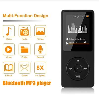 8 ГБ Bluetooth-совместимый Mp3-плеер, портативный Mp4, FM-радио, внешняя ультратонкая студенческая ручка для записи Mp3