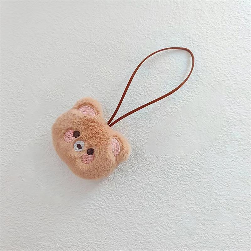 Милый мультяшный плюшевый кулон с изображением животного, брелок с набивным медведем и лягушкой, брелок с именем анти-потерянной метки, детская школьная сумка, кулон