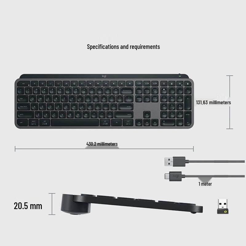 Logitech MX Keys S Wireless Backlit Keyboard