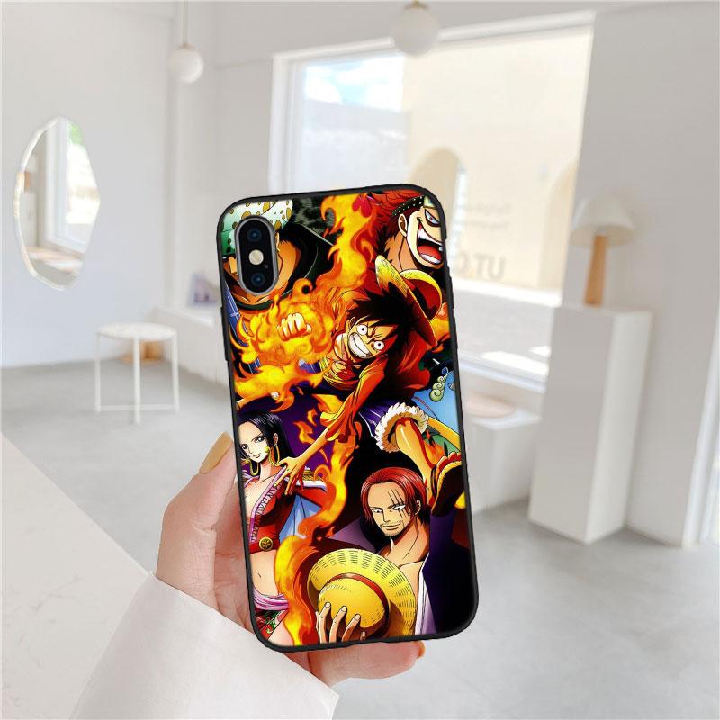 Art One Piece Soft Shell Phone Case for iPhone SE X XS XR 11 16E 17 Pro Max Air 8 7 6 6s Plus
