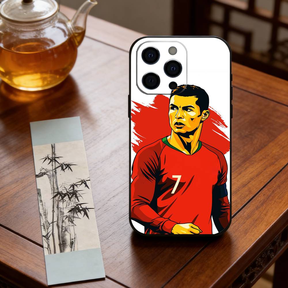 Чехол для телефона Криштиану Роналду Силиконовый Мягкий Для IPhone 17 16 15 14 13 12 11 X XR Plus Pro Max Plus