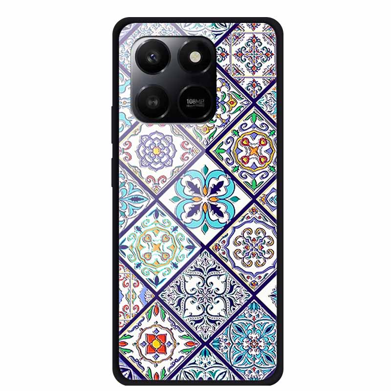 Стеклянная задняя крышка для Honor X7d 2025 Чехол X 7 D Coque Жесткий чехол из закаленного стекла для Honor 400 Smart Play 10T 5G Чехол Funda Para