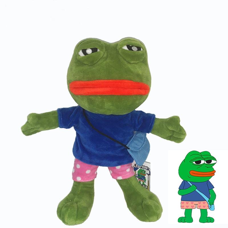 Comfortably Cuddly Sad Frog Plush Toy Stuffed Animal Doll