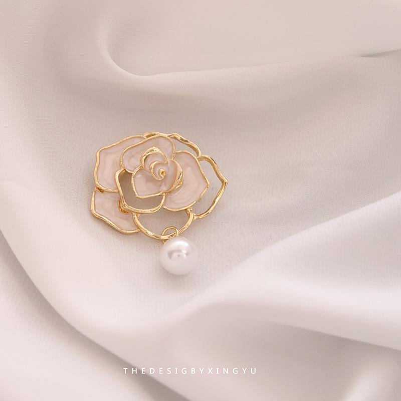 Элегантная брошь в виде золотого жемчужного колоса: Универсальный, Высококлассный Аксессуар для Женщин