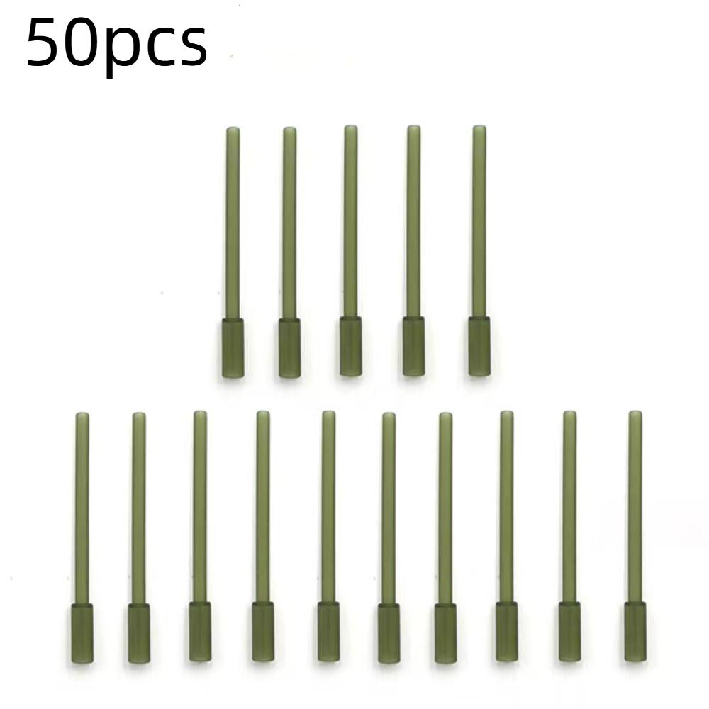 50 шт. Концевые трубки Рыболовные свинцовые клипсы Резиновые рыболовные концевые трубки Снасти Рыболовные инструменты