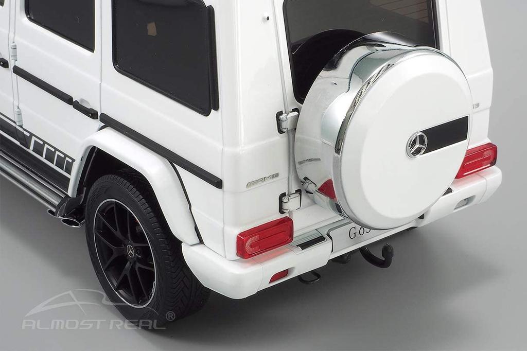 Almost Real G 63 2015 463 Edition Polar White Scale Complete Diecast Car 820604 Mercedes-AMG (W463) - - 1/18