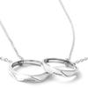 Pair Necklace Can Also Be Used As a Pair Pair Couple Matching Made of Silver [Nicoiro] Ring, Look, Necklace, (S925)