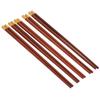 Набор из 5 пар деревянных палочек для еды в китайском стиле, безопасная посуда ручной работы, подарок для семьи и друзей, красный