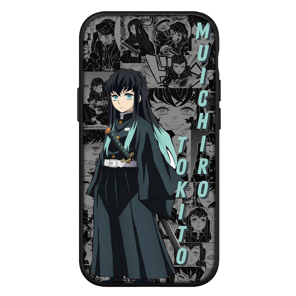 For Samsung Galaxy S24 S23 iPhone 16 15 14 Xiaomi Redmi Note 13 12 11 Plus 9 Pro Max X XR Case Muichiro Tokito Kamado Tanjiro Demon Slayer OPPO Huawei