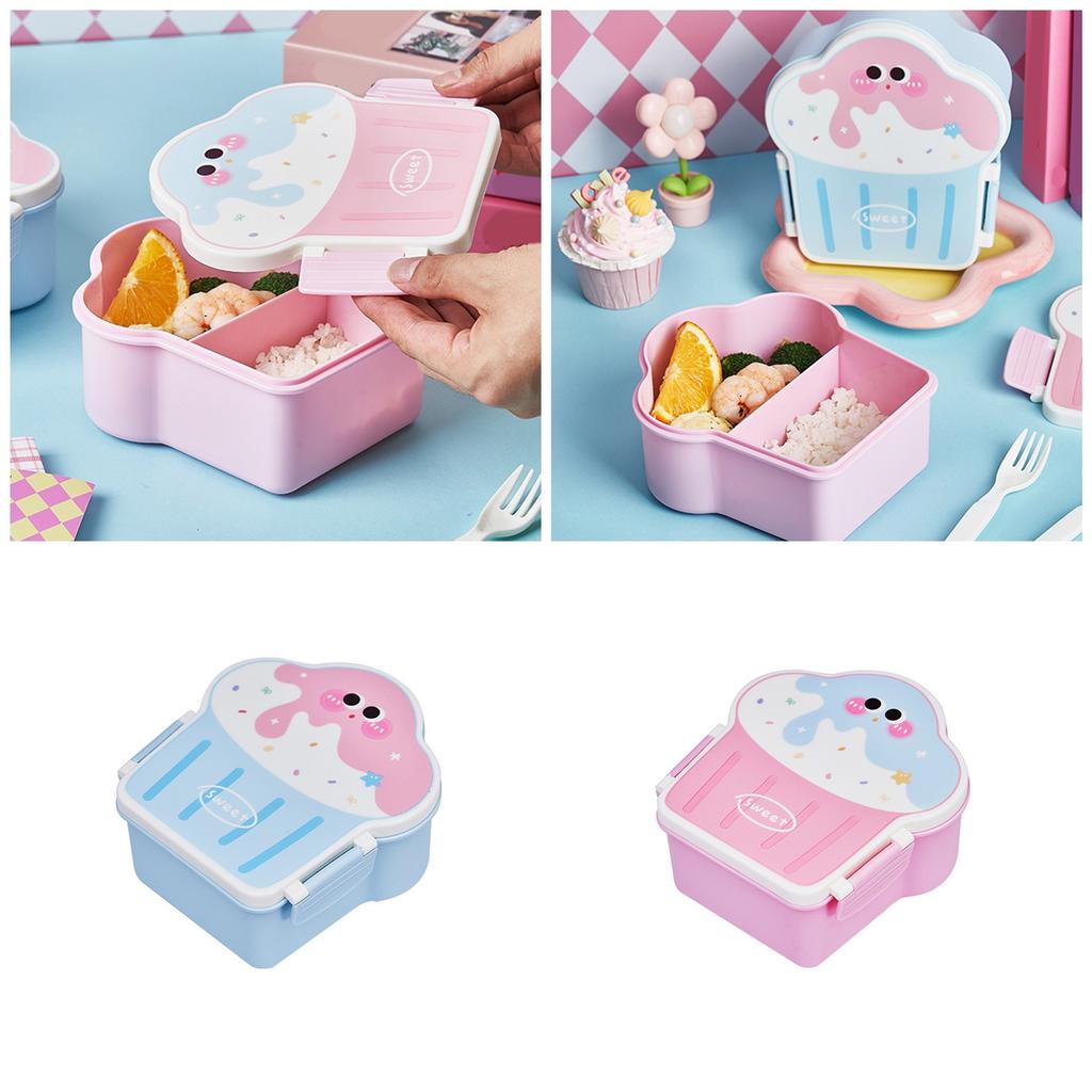 Safe and Durable Ice Cream Bento Box Durable Ice Cream Formed Meal Container Stable Lunch Box For Office And School