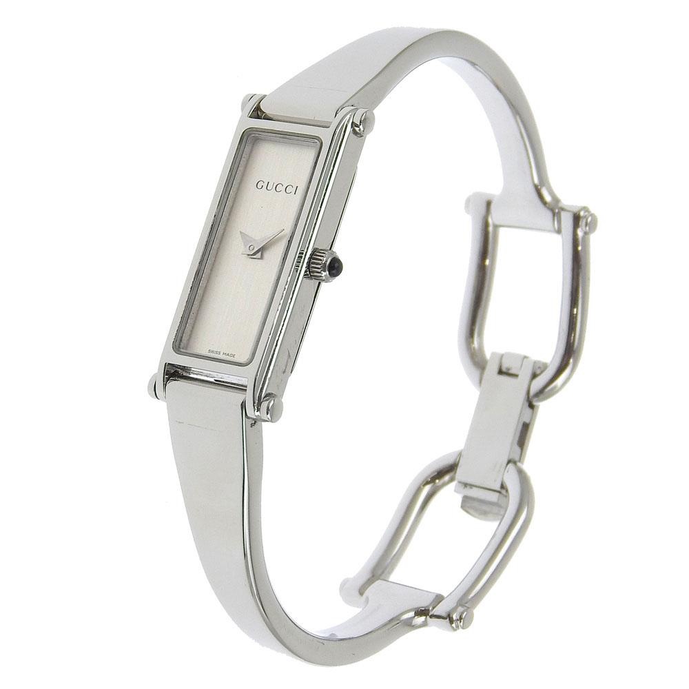 Gucci Часы 1500L Серебристый циферблат Нержавеющая сталь Кварцевые Аналоговый дисплей Женские Б/у