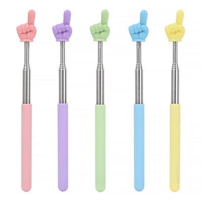 Телескопическая стержневая обучающая указка из нержавеющей стали обучающая палочка для чтения с пальцев палочки учителя