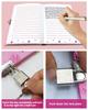 In Stock 2026 Pink Kids Cute Diary Covers With Lock Journal Notebook for Girls