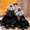 Black Gorilla Doll Plush Toy Little Monkey Doll Children's Soothing Ragdoll Men's Birthday Gift