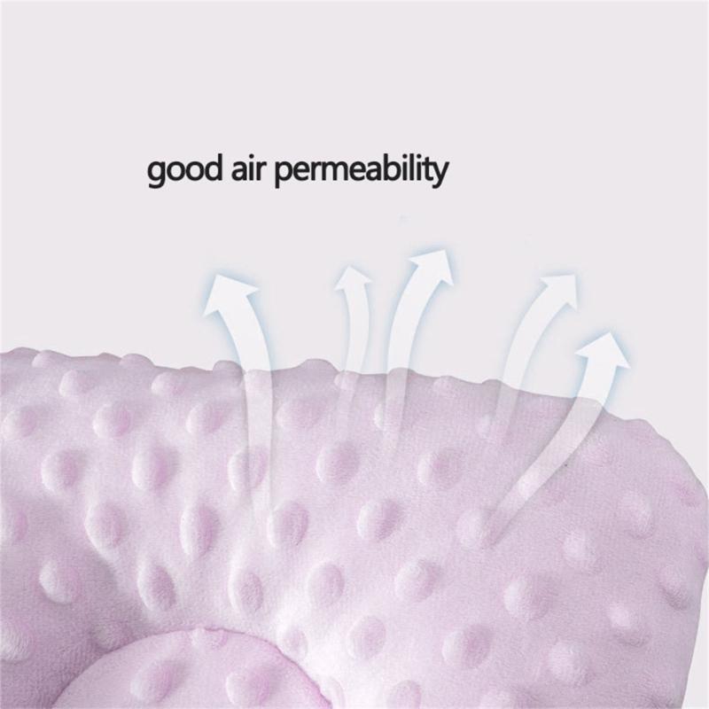 Вогнутая подушка для новорожденных Двусторонняя подушка для поддержки головы Дышащие удобные подушки для младенцев мальчиков и девочек
