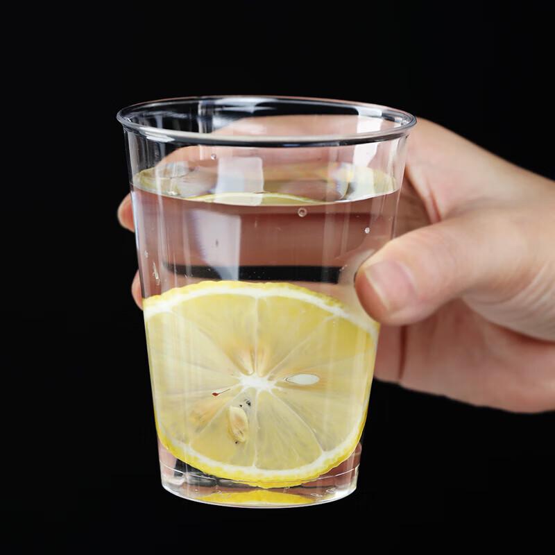 Fang Cao Di Disposable Hard Plastic Cups, 300ml, 100 Count