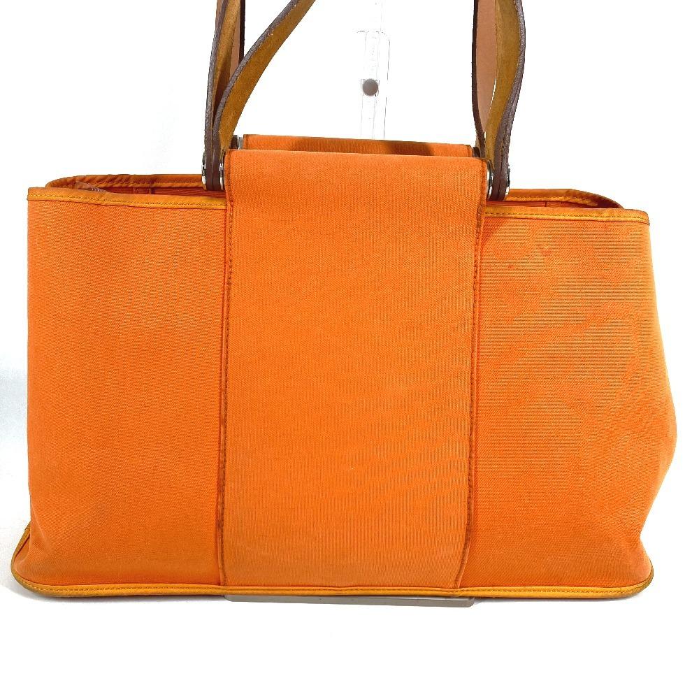 HERMES Kabak Elan PM Kabak Elan PM Shoulder Bag Tote Bag Canvas/Leather Orange