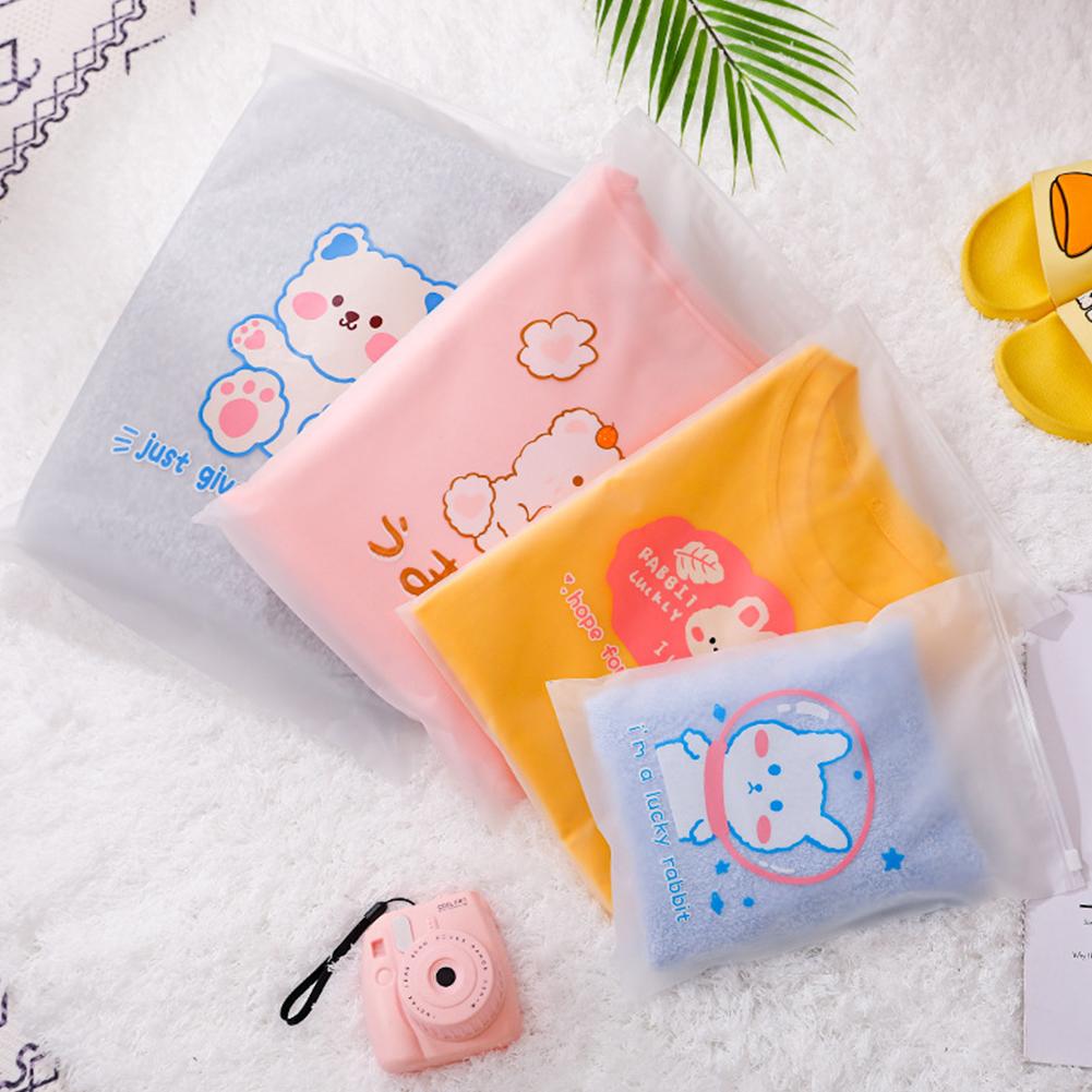10Pcs Travel Portable Clothes Shoes Storage Waterproof Transparent Drawstring Cosmetic Bag Girl Clear Makeup Bag Organizer
