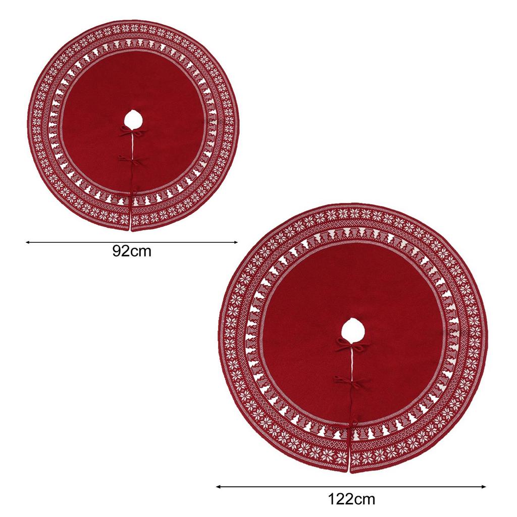 Вязаная юбка в виде рождественской елки, деревенская толстая юбка в виде снежинки, праздничное украшение для фермерского дома, декор для домашней вечеринки