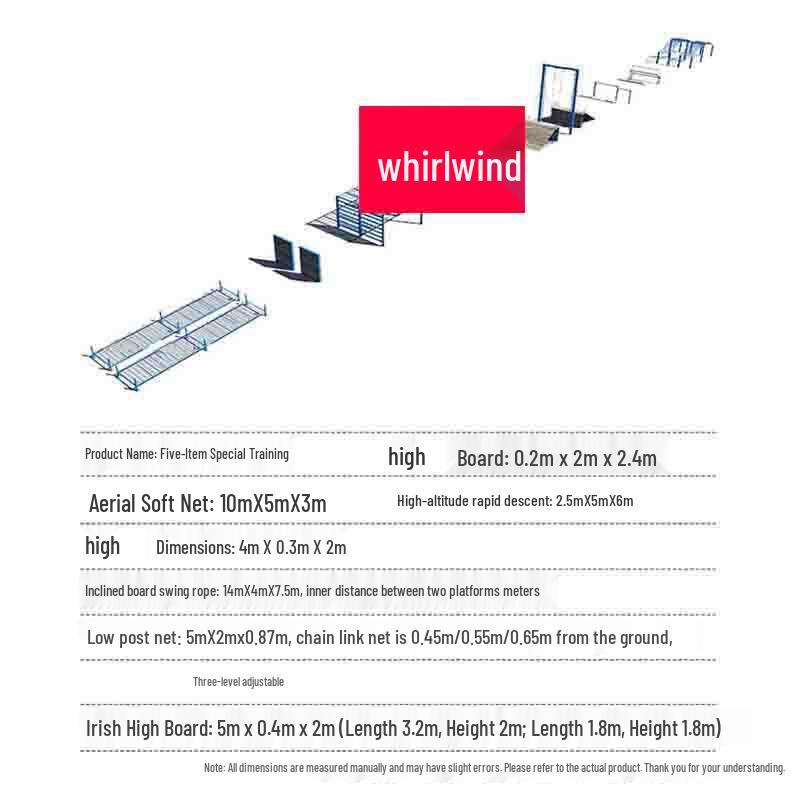 High Rail Outdoor Obstacle Training Equipment