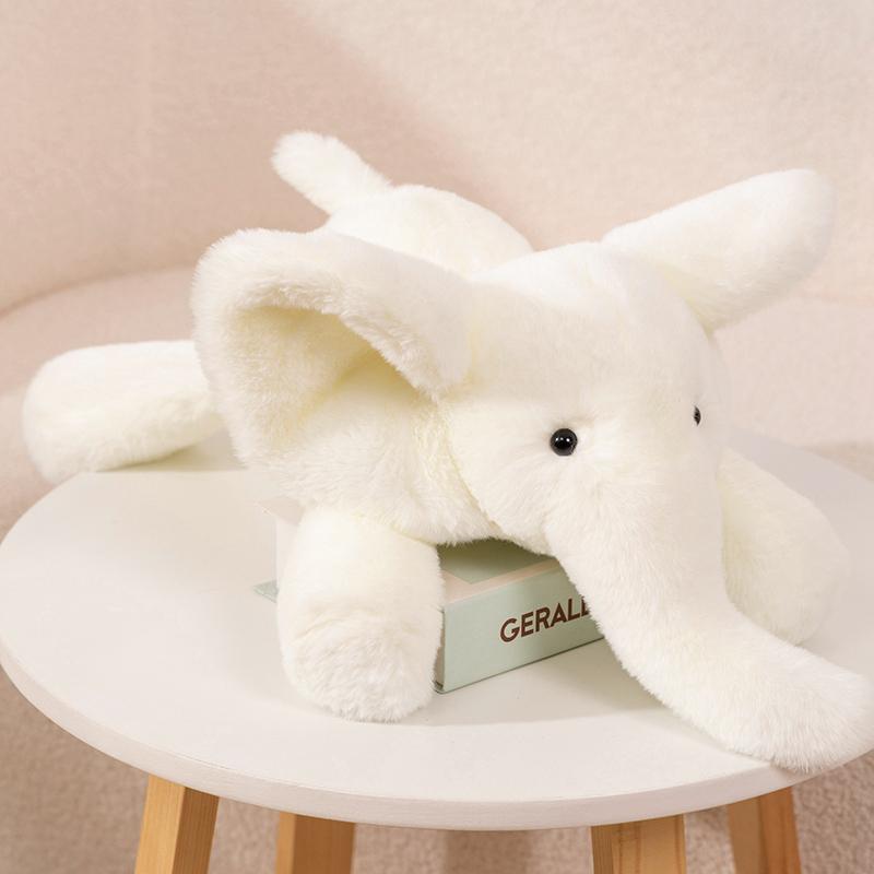 45/60cm Cartoon Lying Down Elephant Plush Toys Cute Soft Funny Stuffed Pillows Dolls For Birthday Festival Gift Room Decor