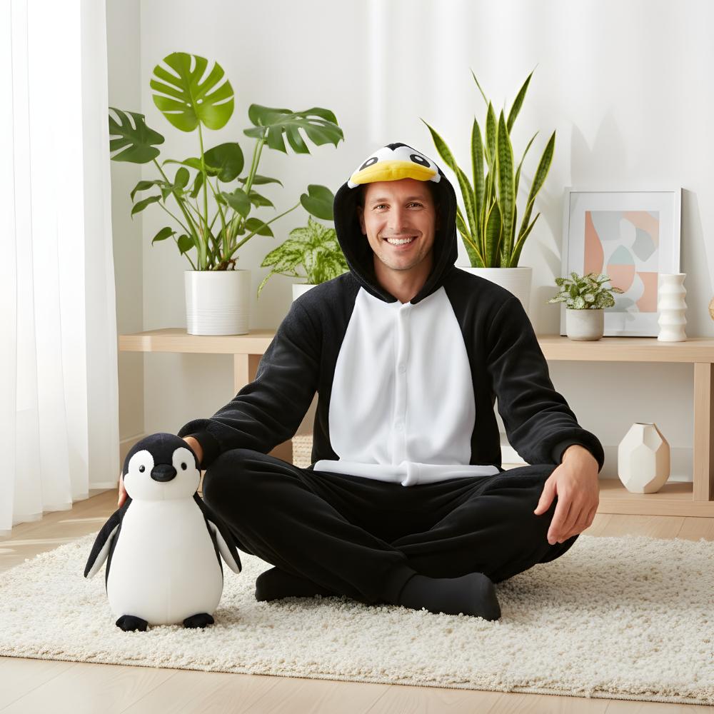 Piżama Onesie Kigurumi Kostium Przebranie Pingwin L: 165-175Cm