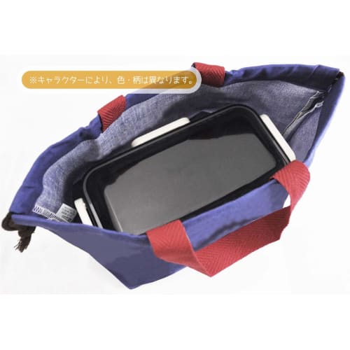 Skater Children's Lunch Box Drawstring Bag with Gusset Kids Made In Japan Noraneko Gundan Boys Girls KB7