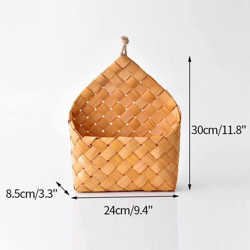 Кухонный органайзер Настенная корзина для хранения Плетеная корзина Декоративный органайзер для цветов Кухонная посуда Хранение фруктов и овощей