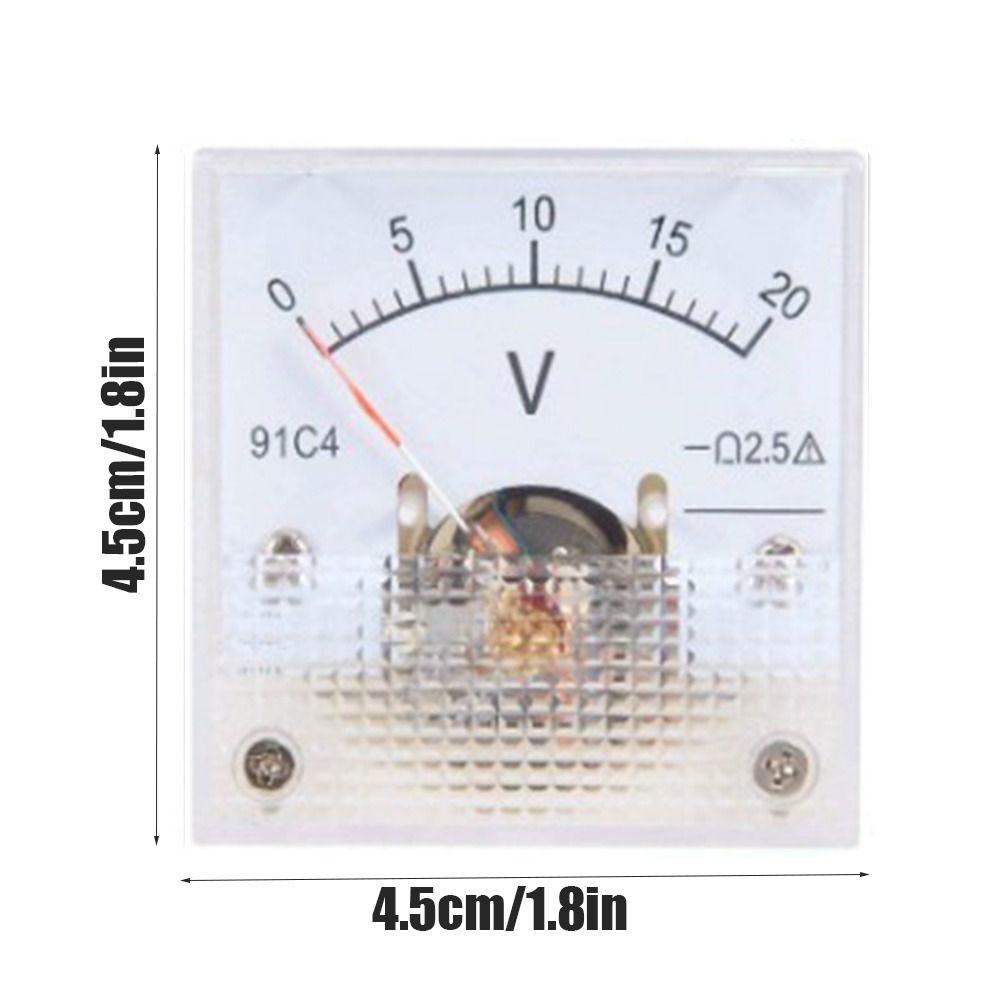 91L4 Pointer Type DC Voltmeter Square Analog Panel Voltage Gauge Voltage Meter Generator