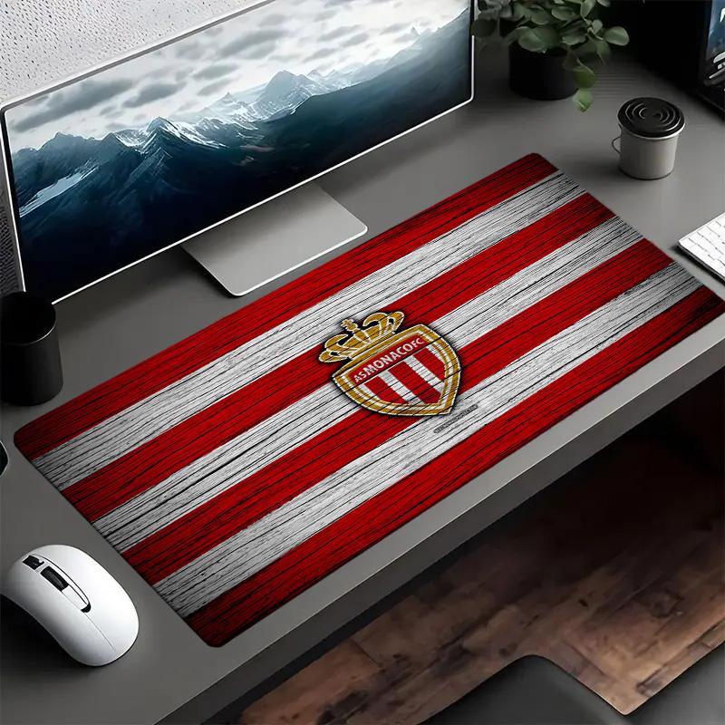 As Monaco Fc Crest Mouse pad Mouse pad, Gaming Mouse Pad, keyboard pad, Desk Decor for computer notebook Fan Gift Birthday Gift