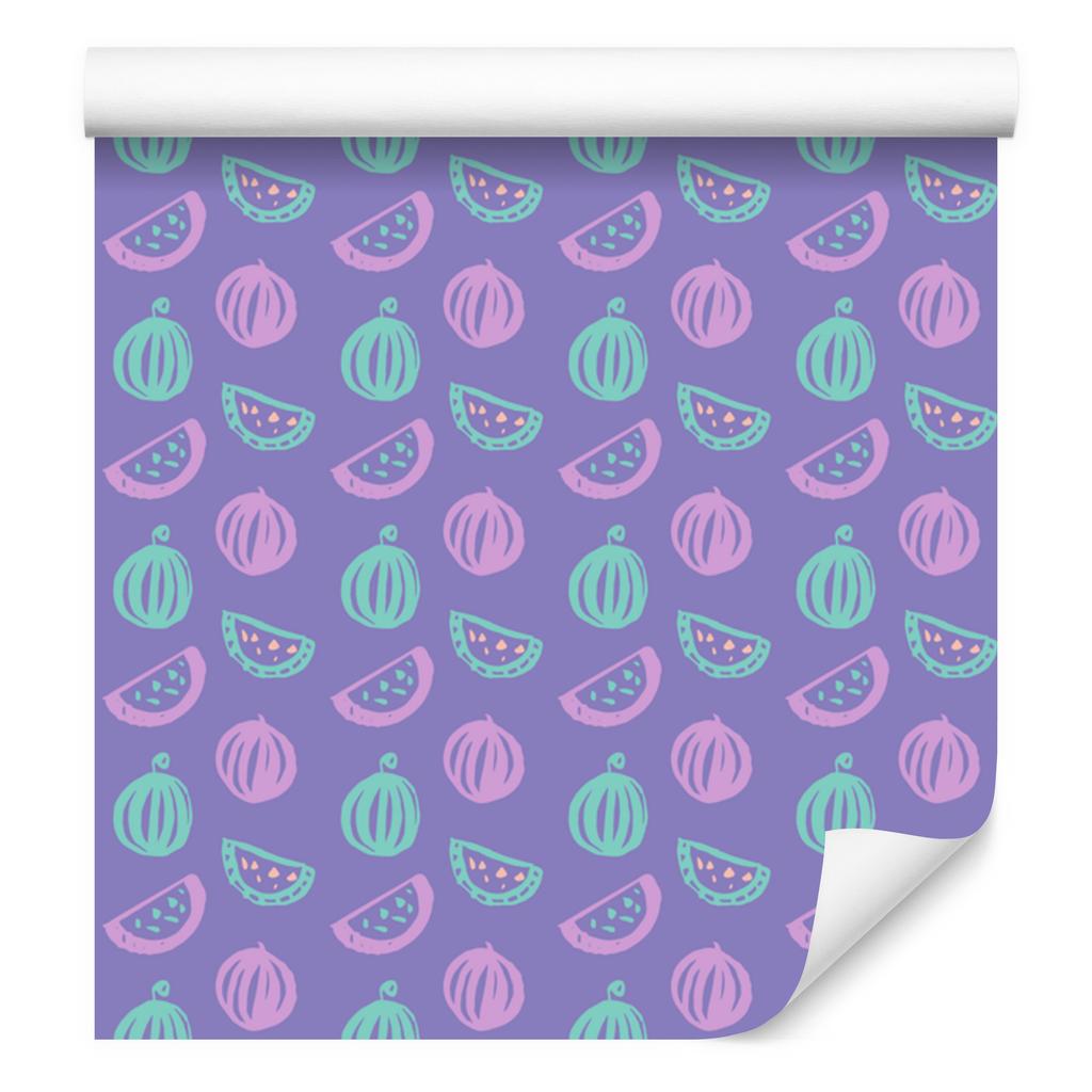 Watermelon Blue and Lavender Wallpaper for Living Room and Bedroom 50x1000