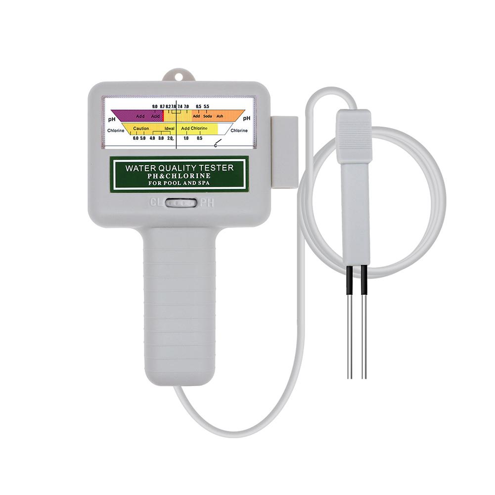 Тестер хлора PH-метр 2-в-1 Монитор воды PH Измеритель хлора Портативный высокоточный простой в использовании прибор для проверки спа-бассейнов