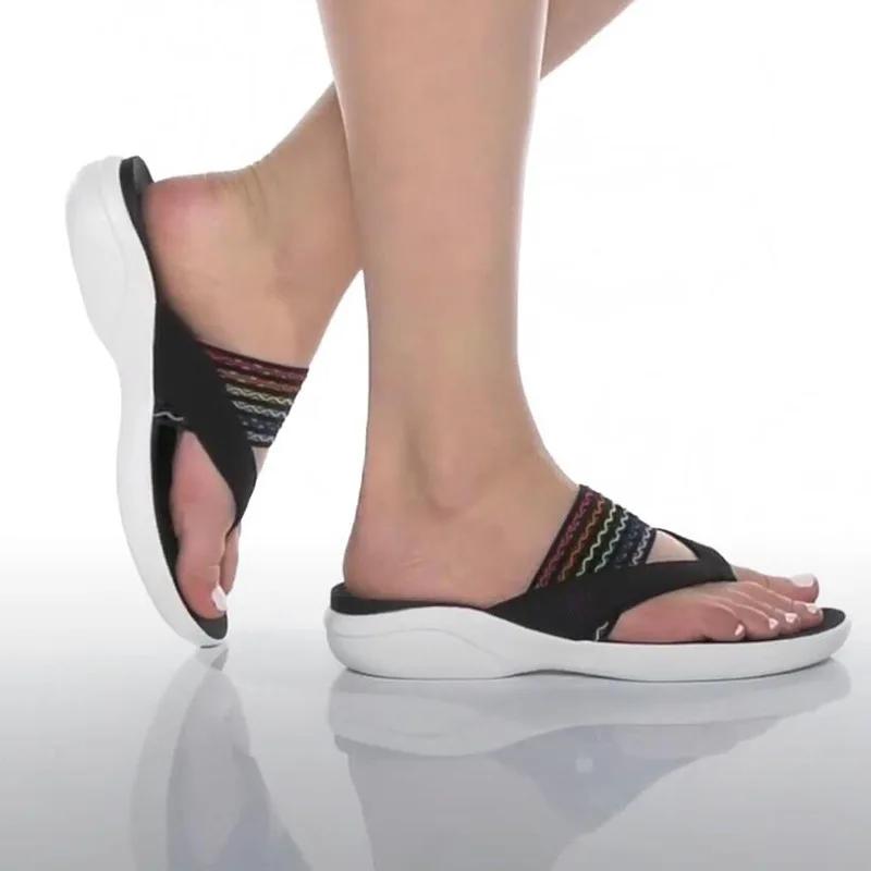 Летние шлепанцы Тапочки Женские туфли на платформе Женские пляжные шлепанцы для улицы Нескользящие сандалии Женские пантуфли