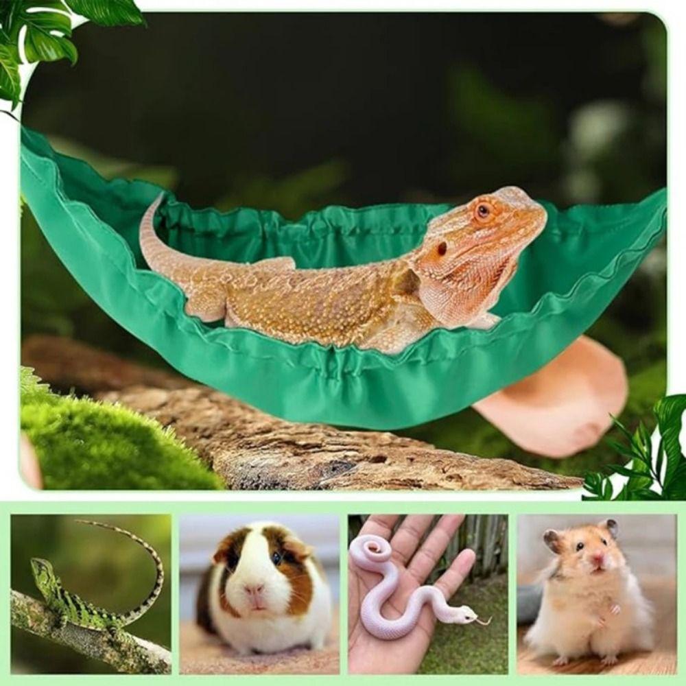 Decorative Lizard Hanging Bed Cotton Lizard Ladder Reptile Habitat Lizard Swing Toy Pet Cage