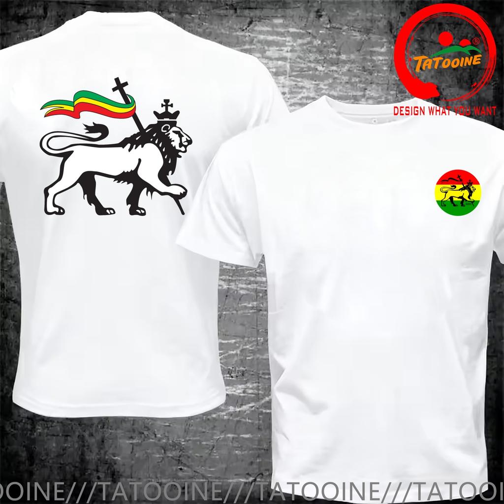 Funny Design Rasta Lion of Judah Rastafarian Reggae Ethiopian Lion Shirt Unisex Fashion Trendy Casual Clothing Stylish Tops Tee Shi