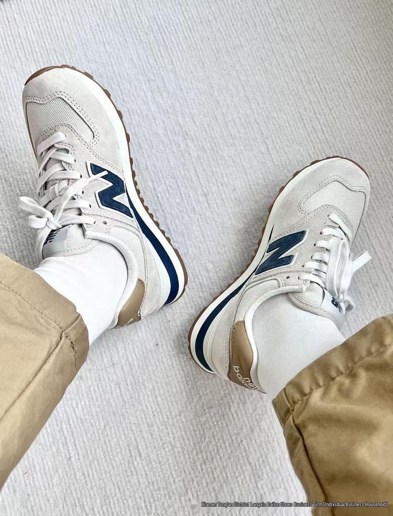 New Balance NB574 Серые Ретро Беговые Кроссовки для Мужчин и Женщин