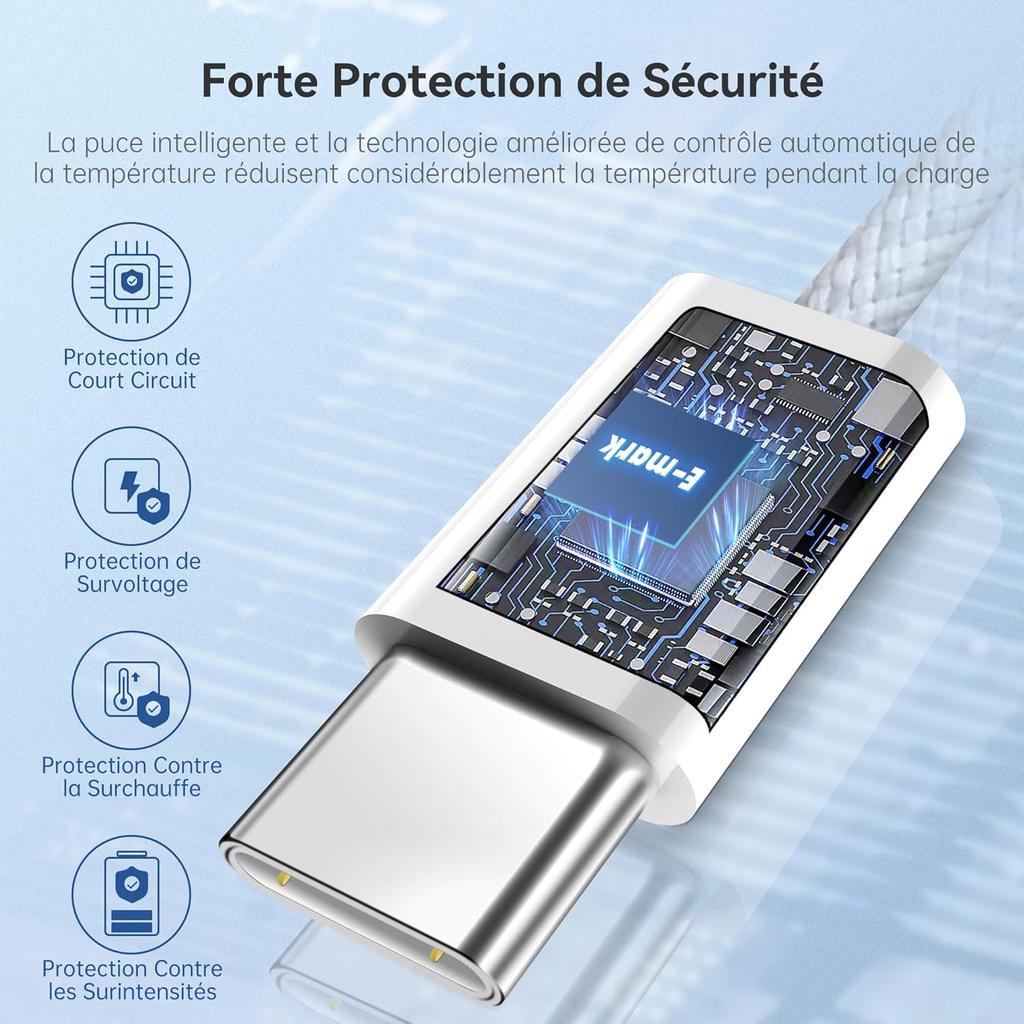 60 Вт PD USB-C на USB-C кабель для быстрой зарядки для iPhone 15 Plus 16 Pro Max Samsung Dual Type-C кабель для быстрой зарядки в оплетке с коробкой