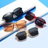 New Oversized Rectangle Sunglasses Women's Fashion Square Sun Glasses Men's Classic Vintage Eyewear UV400 Oculos De Sol