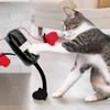 Interactive Cat Boxing Toy Punching Bag with Bell And Crinkle Sounds Suction Cup Toy for Stable Play Stimulates Hunting Instincts
