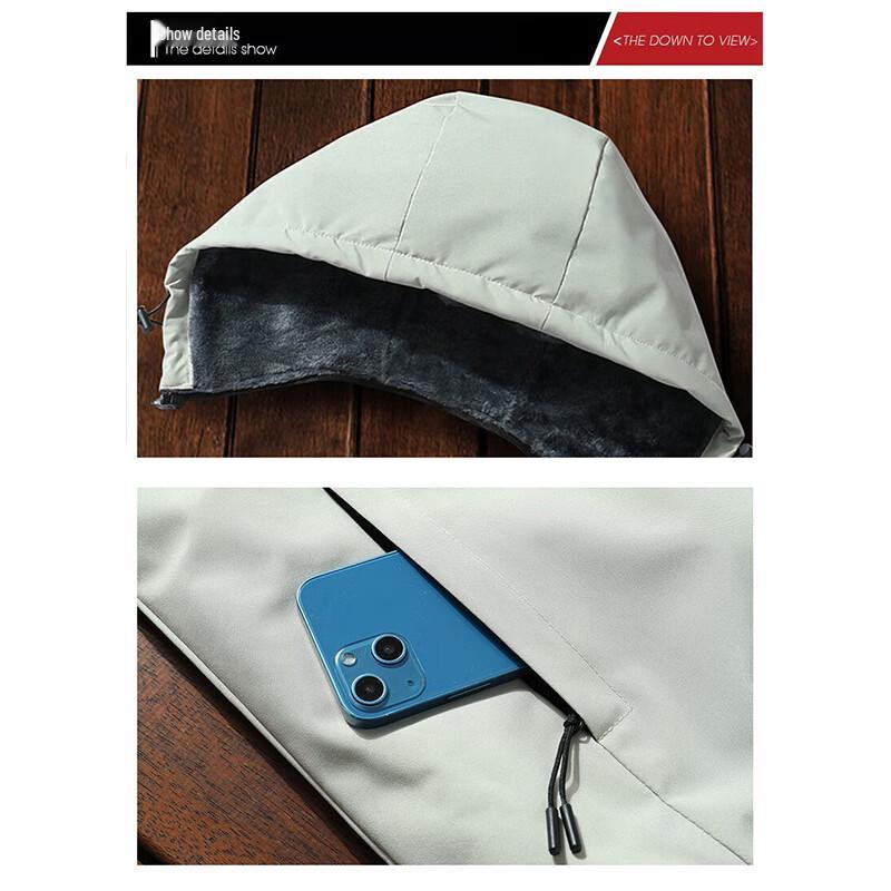 JEEP SPIRIT Men's Hooded Fleece Lined Winter Jacket