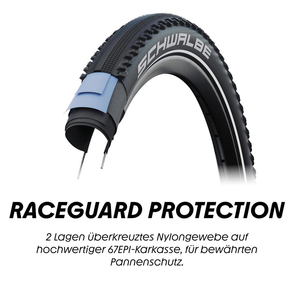 Schwalbe Hurricane 700x40C Clincher Wheels with Wire Beads (11159054) for MTB and All-Terrain Use, Black