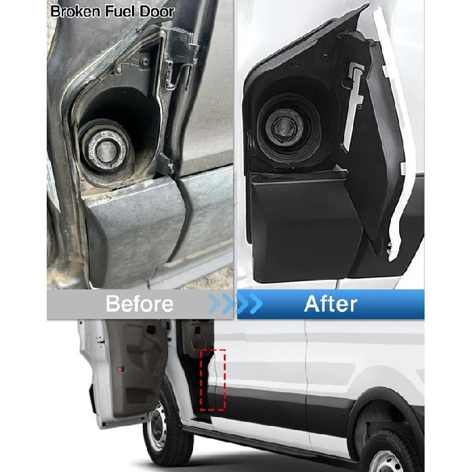 Car Fuel Filler Door Housing Pocket Hinge with Cover for Ford Transit Van 150 250 350 2015- CK4Z-5427936-A CK4Z-5427936-J