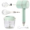 Portable Blender Mixer Kitchen Tools Hand Mixer Electric Food Processors Set Milk Frother Egg Beater Cake Baking Kneading Mixer