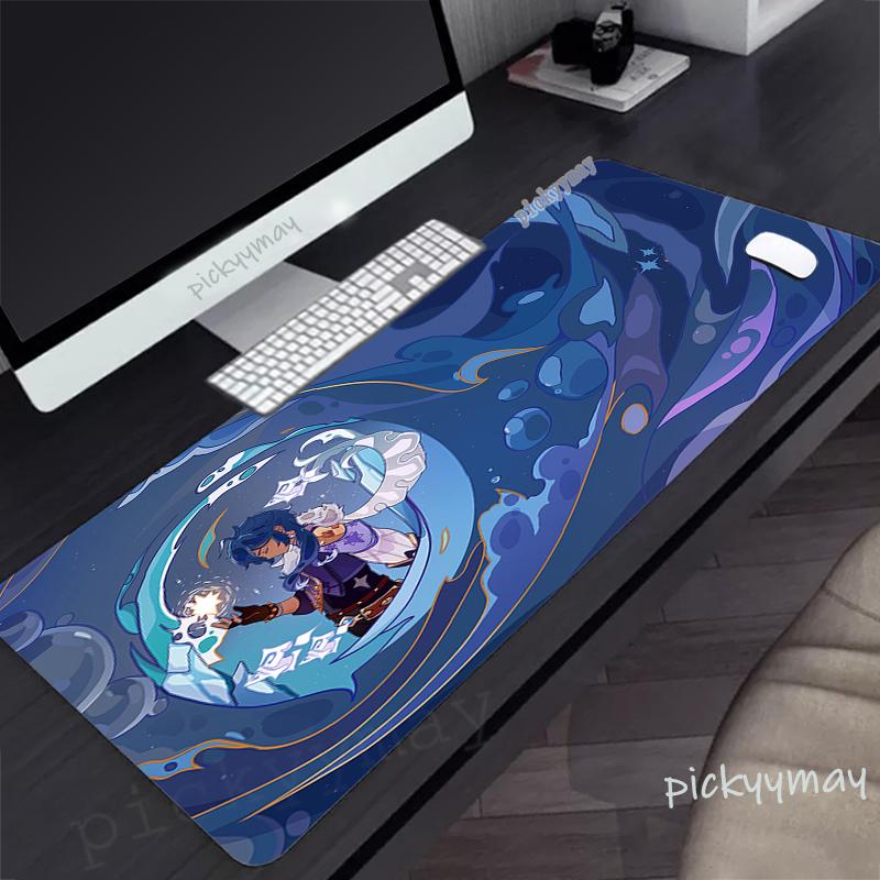 Large Mousepad Gamer Mousepads Keyboard Mat Anime Desk Rug Genshin Impact Pc HD Desk Mats Company Mouse Pad For Gift