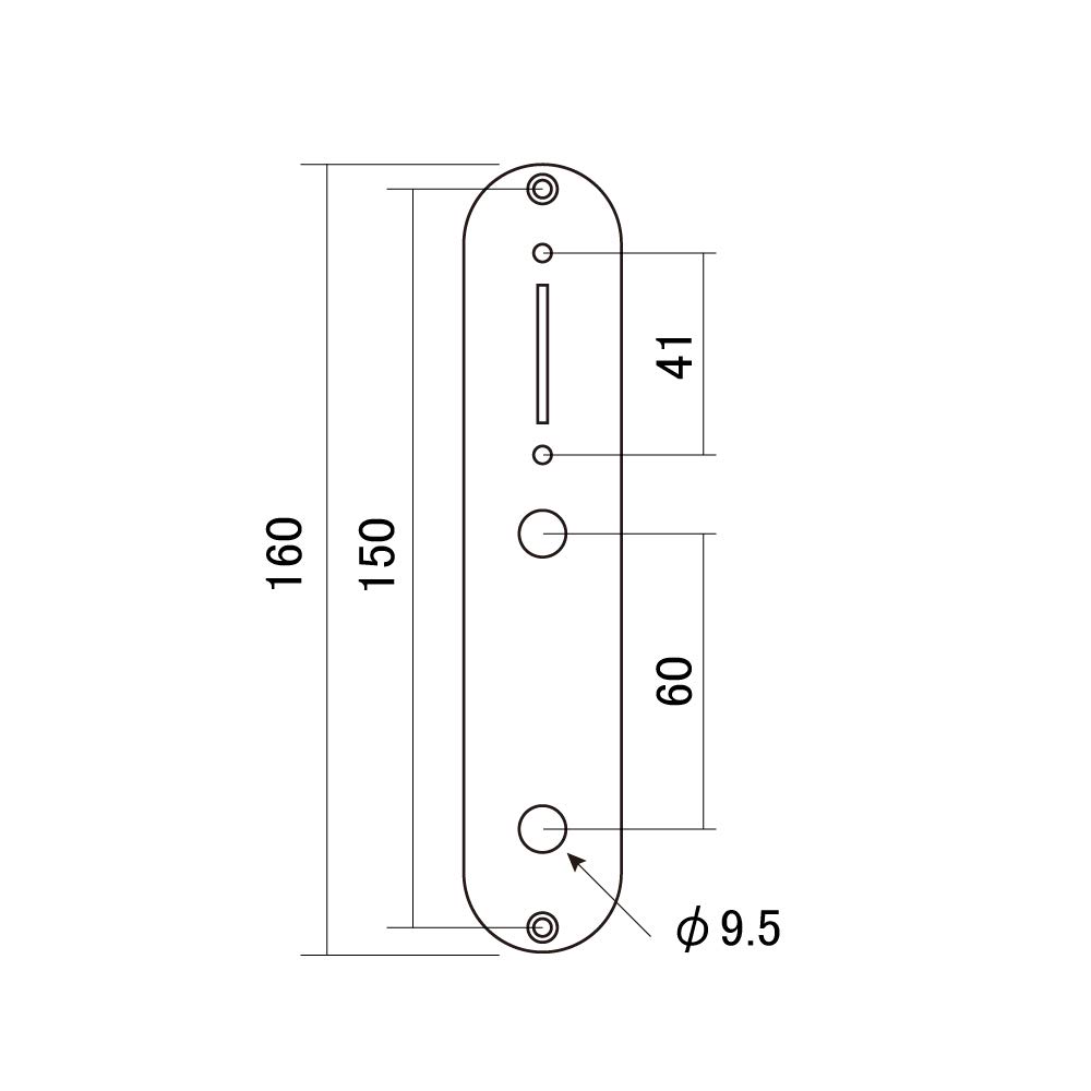 Goldo Telecaster Type Control Plate Standard Type Gold CPT1G