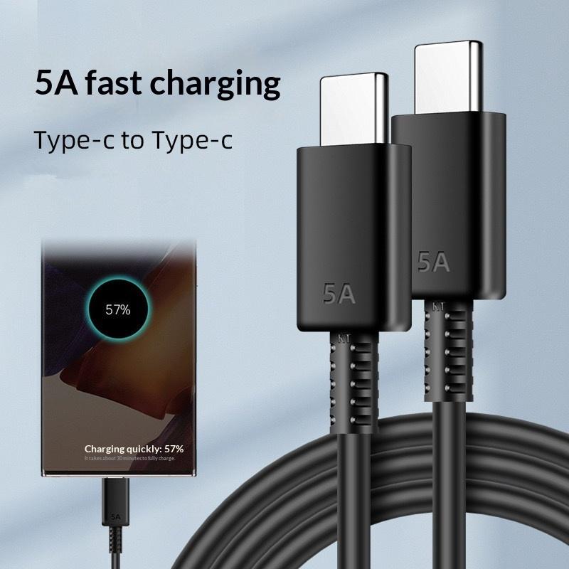 Кабель USB Type C 5A PD для быстрой зарядки телефона, кабель для зарядки Type C